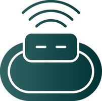Wireless Glyph Gradient Icon vector