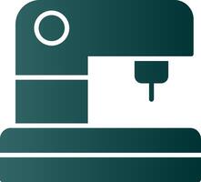 Sewing Machine Glyph Gradient Icon vector