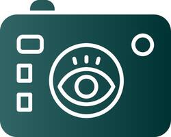 Camera Glyph Gradient Icon vector