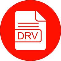 DRV File Format Multi Color Circle Icon vector