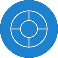 Color Wheel Multi Color Circle Icon vector