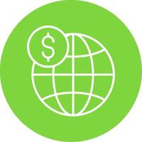 Global Business Multi Color Circle Icon vector