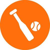 Baseball Multi Color Circle Icon vector