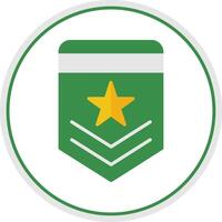 Badge Flat Circle Icon vector
