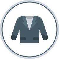 Suit Flat Circle Icon vector