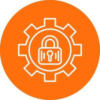 Gear Multi Color Circle Icon vector