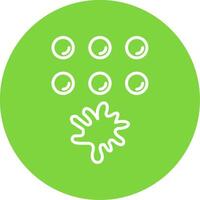 Paintballs Multi Color Circle Icon vector