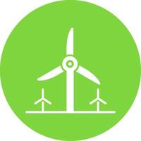 Turbine Energy Multi Color Circle Icon vector