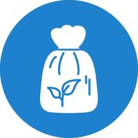 Bio Garbage Bag Multi Color Circle Icon vector