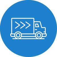 Delivery Truck Multi Color Circle Icon vector