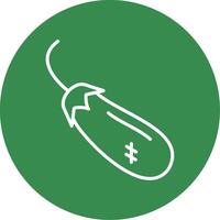 Eggplant Multi Color Circle Icon vector