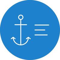 Anchor Multi Color Circle Icon vector