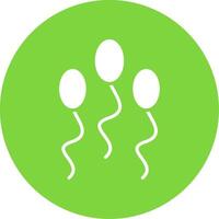 Sperm Multi Color Circle Icon vector