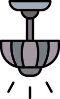 Lamp Line Filled Icon vector
