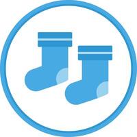 Socks Flat Circle Icon vector