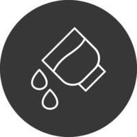 Add Water Line Inverted Icon Design vector