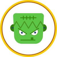 Frankenstein Flat Circle Icon vector