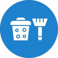 Cleaning Equipment Multi Color Circle Icon vector