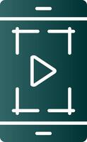 Screenshot Glyph Gradient Icon vector