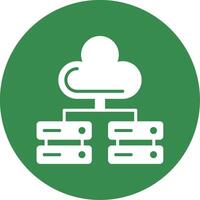Big Data Multi Color Circle Icon vector