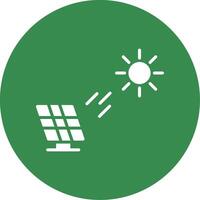 Solar Power Multi Color Circle Icon vector