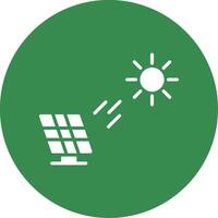 Solar Power Multi Color Circle Icon vector