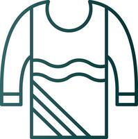 Sweater Line Gradient Icon vector