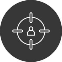 Headshot Line Inverted Icon Design vector