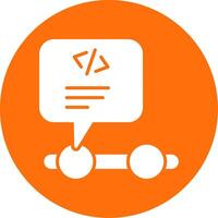 Programming Multi Color Circle Icon vector