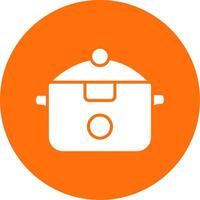 Slow Cooker Multi Color Circle Icon vector