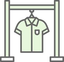 Clothing Rack Fillay Icon Design vector