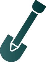 Shovel Glyph Gradient Icon vector