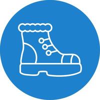 Boot Multi Color Circle Icon vector