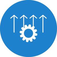 Process Improvement Multi Color Circle Icon vector
