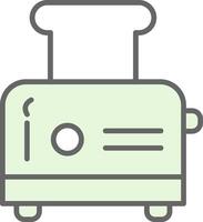 Toaster Fillay Icon Design vector