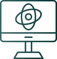 Computer Science Line Gradient Icon vector