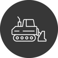 Drill Line Inverted Icon Design vector