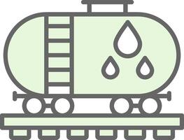 Oil Tank Fillay Icon Design vector