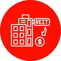 Reit Multi Color Circle Icon vector