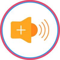 Volume Flat Circle Icon vector