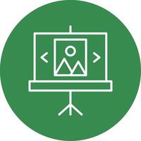 Slideshow Multi Color Circle Icon vector