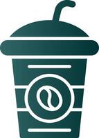 Coffee Cup Glyph Gradient Icon vector