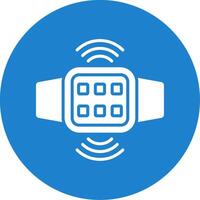 Connection Multi Color Circle Icon vector
