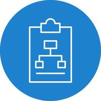 Work Flow Multi Color Circle Icon vector