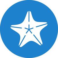 Starfish Multi Color Circle Icon vector