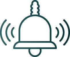 Bell Line Gradient Icon vector