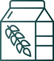Flour Line Gradient Icon vector