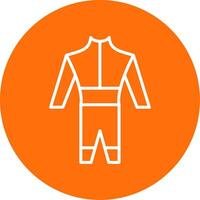 Wetsuit Multi Color Circle Icon vector