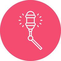 Microphone Multi Color Circle Icon vector