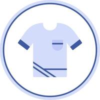 camisa plano circulo icono vector